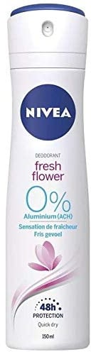 6er Pack - NIVEA Deospray Women - Fresh Flower - 0% Aluminium - 150 ml
