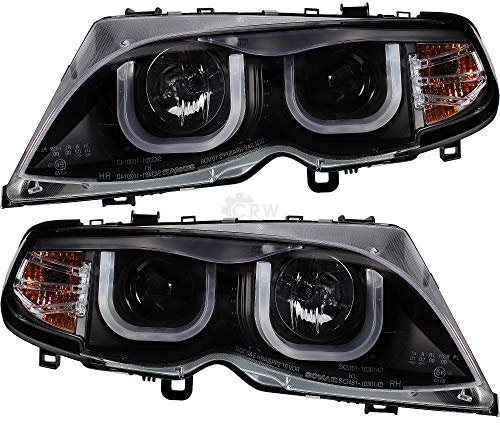 Scheinwerfer Set 3D U Angel Eyes 3er E46 Bj. 01-05 Limousine Touring