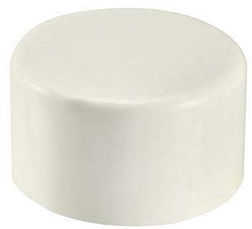 PVC-Rohranschlusskappe, 63 mm, für Abfluss, Ab- und Entlüftung, 2 Stück