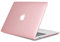 TECOOL Cover compatibile con vecchio MacBook Air 13 Pollici 2010-2017 (A1466 1369), Custodia Rigida Protettiva Sottile in Plastica Superficie Liscia, Cristallo Fucsia
