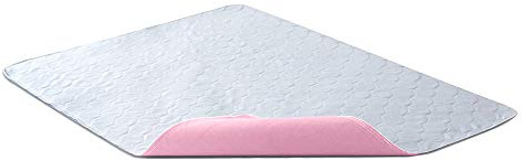 Bedecor Inkontinenzauflage wasserdichte Bettunterlage 86x132cm Rosa - 4-lagig Oeko-TEX Zertifiziert Atmungsaktiv Absorbierend Waschbar Matratzenschutz für Baby Senior Haustier Familie