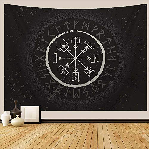 Puurbol Wikinger Wandteppich Antike Gotik Wandbehang Ästhetisch Wand Dekoration 80x60inches