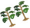 TOYANDONA Modell Bäume Miniatur Mini Bäume Zypresse Mikrolandschaft Garten Puppenhaus Feengarten Modelleisenbahn Baum Desktop Garten Bonsai Dekoration Spielzeug Größe 2 PCS