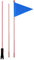 Fanion De Vélo Drapeau De Sécurité À Vélo Drapeau De VéloB Fanion Pour Vélo Tige En Fibre De Verre Avec Un Fanion Imperméable, Hauteur Réglable, Pour Vélo, Remorque, Camions,VTT, Scooter 60 Cm 3 Noeus