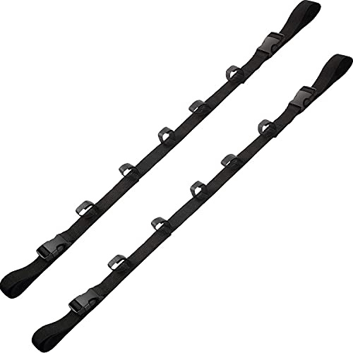 Tiardey 2pcs in-Car Fishing Rod Rack Canna da Pesca per Auto Canna da Pesca per Auto Cinghia per SUV Carri Furgoni