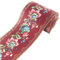 NB Wandpapier-Bordüre, selbstklebende Wandverkleidung, PVC-Bodenbordüre für Küche, Badezimmer, Schlafzimmer, Wanddekoration, Papier, Laternenblumen, 10 cm x 5 m, Rot