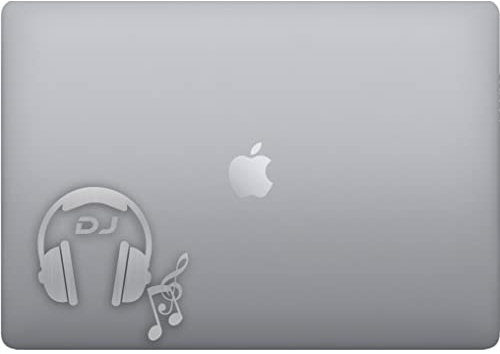 DualColorStampe Aufkleber DJ Konsole Musik Zubehör für PC Auto Tuning Sticker Lustige Sticker Decal - Vinyl Farbe wählbar Code P0069 (Silber)