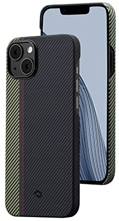 pitaka Hülle für iPhone 14 Plus Kompatibel mit Magsafe Ultradünn Hülle aus 600D Aramidfaser Magnetische Schutzhülle mit Kameraschutz Kratzfeste Handyhülle Minimalismus [MagEZ Case 3] Ouvertüre