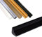 Flexible Viertelstab, Selbstklebende TPE Quadrant Zierleiste, Anti-Schimmel-Sockelleiste, Wasserdichte Zierleiste für Wandkanten, Schrankkanten, Fliesenkanten (Schwarz 3M, 19 * 13mm)