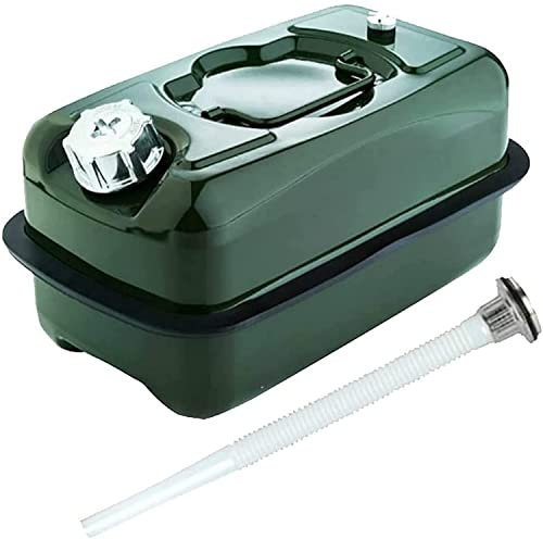 UCCE Bidons d'essence 5L Essence Diesel Réservoir Portable Antirouille Métal Carburant Peut Essence Diesel Carburant Stockage de Carburant Diesel Conteneur d'huile (A 5L)