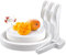 Meokey 125pcs Party Tableware Set for 25 Guests - Disposable Paper Plate with Dinner Plates, Dessert Plates,Forks,Knives, Spoons,Perfect for Wedding Shower, Engagement, Birthday,BBQs