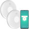 Aroha Smart Connect Détecteur Combiné avec Fumée & Monoxyde de Carbone Connecte - Batterie 10 Ans - Alarme Incendie & CO, Tuya, Smartlife - 2 pièces