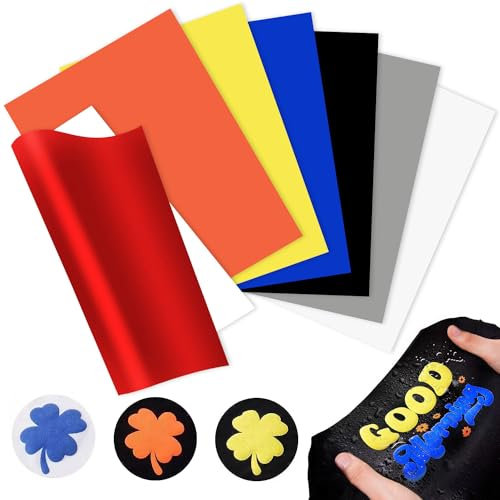 B-0121 7 Stück Sublimationsfolie Plotterfolie textil Plotterfolie Folie Plotter Textil Infusible Ink Folie Sublimationspapier Textil-Transferpapier für DIY