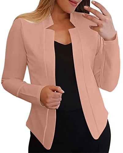 LAOSU Blazer Veste De Costume Veste De Travail,Blazer Femme Rose Poudré,Blazer Femme Rose Poudré,Blazer Rose,Blazer Denim,Blazer Fleuri,Blazer Femme Long