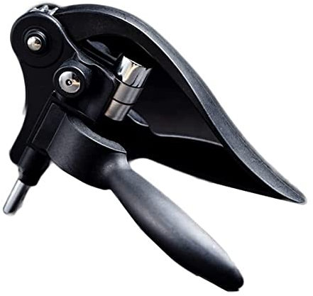 Wnota Corkscrew Rabbit Corkscrew ABS+ Zinc Alloy Wine Opener Holder And Extra Spiral–Lever Levers Suitable For Families Bottle Opener (Color : A-Black, Size : 9.5 * 14.5 * 18.5cm)