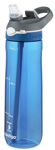 Contigo Ashland Autospout Gourde Agua avec Paille Rabattable, 720ml Unisex-Adult, Monaco, 720 ML