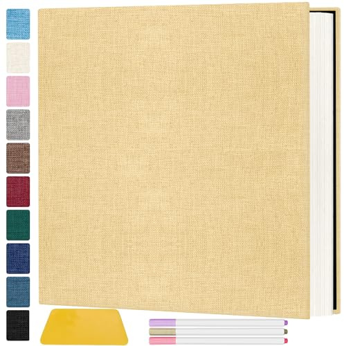 Zesthouse Album fotografico grande da 45,7 cm, autoadesivo, 60 pagine, album per ritagli con pagina adesiva per foto da 25,4 x 30,5 cm, 20,3 x 25,4 cm, 12,7 x 17,8 cm, 10,2 x 15,2 cm, album