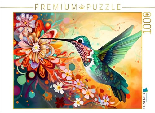 CALVENDO Puzzle EIN Motiv aus dem Kalender Kunterbunte Vögel | 1000 Teile Lege-Größe 64 x 48 cm Foto-Puzzle für glückliche Stunden
