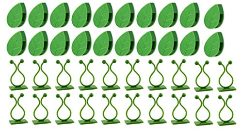 Wlauqueta 80 Stück Pflanzenclips für , Wandbefestigung, Pflanzen, Weinreben, Garten, Grün, Blätter, Wand, Clips, Weinreben, Halterung für Wanddekoration