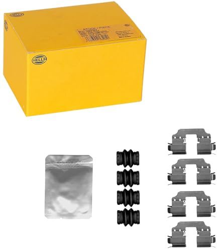 HELLA 8DZ 355 206-351 Zubehörsatz, Scheibenbremsbelag - K0741 | Kompatibel mit: INFINITI Q30, QX30, MERCEDES-BENZ A-CLASS, B-CLASS Sports Tourer, CLA Coupe, CLA Shooting Brake, GLA-CLASS
