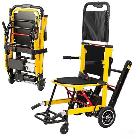 LMYYDES Elektrischer Treppenliftstuhl, elektrischer Treppensteigerwagen für Rollstühle, Treppensteigrollstuhl für ältere Menschen mit Behinderung, 120-W-Motor