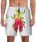 Pitaya Herren-Badehose, schnelltrocknend, 3D-Druck, Strand-Shorts mit Taschen, cooles Futter, Schwarz, Large