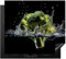 KitchenYeah© Protege Plaque Tapis Pour Induction 59x52 cm Deco Cuisine Ustensiles Protection Vitrocéramique Pour Cuisiniere Brocoli - Vert - Eau - Noir