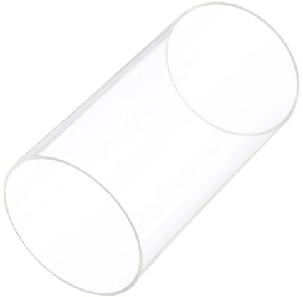 Rebower 6 Tubo In Plastica Rigido Trasparente 76mm X 80mm(3 X 3.125) Tubo In Acrilico Rotondo Tubazione, [Per Idraulica, Idraulici, Acquario, Fai Da Te]