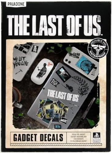 The Last of Us Official Licensed Gadget Decals, Reuseable Gaming Accessory, Gamer and Movie Fan Decor and Gift for Laptops and Phones | Paladone