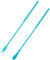 2pcs Silicone Straw Brush, 9.45 Inch Extra Long Drinking Cleaner, 2 Styles Reusable Water Bottle Bendable Pipe Crevice Cleaning Brushes for Straws (Blue)