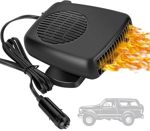 Showvigor Portable 12V Car Heater That Plug into Cigarette Lighter Windshield Defroster & Defogger 2 in 1 Fast Heating/Cooling Automobile Heater Demister Vehicle Heater Fan Suitable for All Car