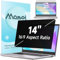 Mamol 360°Laptop Privacy Screen 14 Inch 16:9, 4 Way Computer Monitor Privacy Shield, Matte Anti Glare Blue Light Privacy Filter Compatible with Lenovo Hp Dell Acer Asus Thinkpad Envy Xps