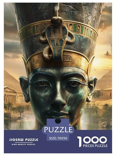 Pharao Puzzle 1000-teiliges Altes Ägypten Puzzles Stress Abbauen Familien-Puzzlespiel 100% Recycelter Pappe Home Dekoration 70x50cm/1000pcs