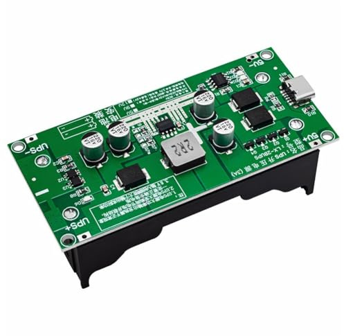 Buerjia Module de Chargeur de Batterie au Lithium Type-C 15 W 3 A 18650 DC-DC Booster Booster Charge Convertisseur d'alimentation UPS Installation Facile 5 V