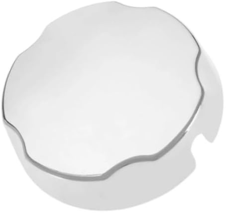 Runder Drehknopf for Badewannen-Wasserüberlaufschutz, verchromt, aus Kunststoff.