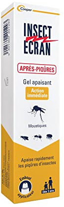 INSECT ECRAN - Gel apaisant après-piqûres - Action immédiate - Apaise la peau après une piqûre d'insectes ou de végétaux - 20g