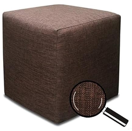 Best For Home | Sitzwürfel Sitzhocker | Bodenkissen Hocker | Sitzhocker Boden | Sitzhocker Holzwerkstoff |Sitzwürfel Polstermaterial | Fußhocker Wohnzimmer | Fußhocker 40x40x40 |Sitzwürfel Dunkelbraun