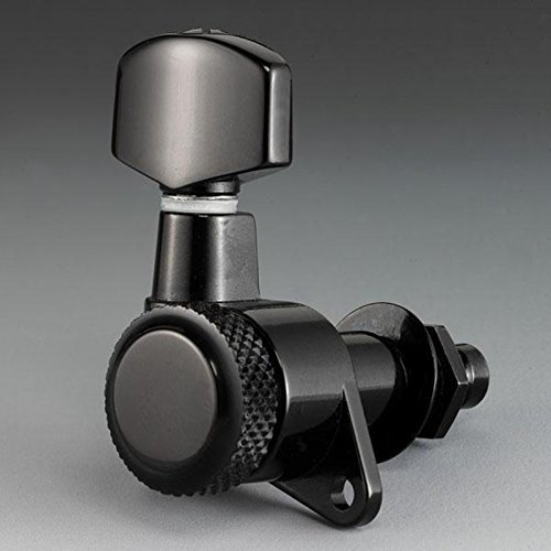 Schaller »M6 135 LOCKING MACHINE HEADS - BLACKCHROME - 3L/3R - LARGE METAL - 19.5mm LOCKING POST« Mechaniken für E-Gitarre - Set mit 6 Stück