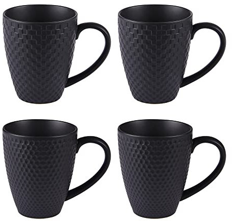 Table Passion - Coffret de 4 mugs Snow black mat 35 cl