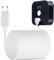 Basesailor Für Blink XT XT2 Micro USB Ladekabel 6 Meter mit Ladegerät,90 Grad Rechtwinkliges Flachkabel Wasserdichtes Netzteil Wandadapter für Blink Indoor/Outdoor (3. Generation) Kameras