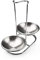 304 Stainless Steel Double Ladles Holder Vertical Spoon Rest Cooking Utensils Stand