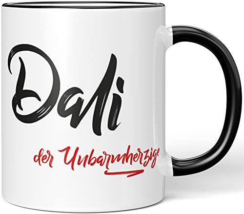 JUNIWORDS Tasse, Dali, der Unbarmherzige, Schwarz (5222774)