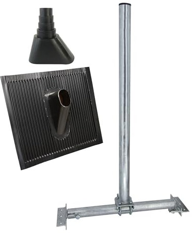 Premium X Dachsparrenhalter SOLID X85-48 Sparrenhalter SAT Antenne Dach Halterung ALU Dachziegel Manschette Montage Set