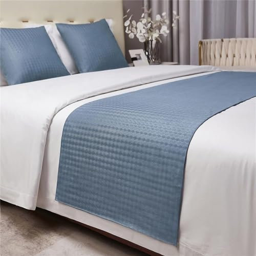 BettLäufer Und Passende Kissen Set, Moderne Schal Tagesdecke Schals Solide Farbe Weiche Bettwäsche Home Dekoration Hotel Bett Handtuch Luxus Schutz Für Bettdecke Einzelne Doppel ( Color : 2 , Size : 5