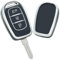 KUNIO Schlüsselhülle Passt für Renault Twingo Dacia Sandero 3 Kwid Trafic Symbol Logan Stepway Duster Dokker Schutzhülle TPU Schlüssel Cover Schlüsseletui 3 Tasten Schwarz