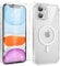 Yoedge Magnetisch Handyhülle für iPhone 11 6.1 '' Hülle mit 2 Stück Schutzfolie Schutzglas,Klare Schutzhülle [Kompatibel mit MagSafe], TPU Stoßfeste Silikon Transparent Hülle für iPhone 11