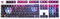 108 tasti PBT Keycaps Profilo OEM DYE-SUB Starry- Keycap ForCherry -MX h Tastiera meccanica