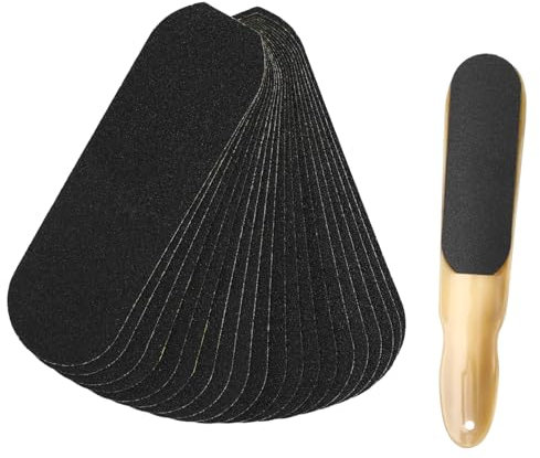 WOONEKY 80pcs Manicure Foot Exfoliator Sandpaper Foot File Tool for Hard Skin Removal