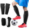 vsshe 1 Paar Fußball-Schienbeinschoner für Kinder und Erwachsene, Schienbeinschoner, Sport Schienbeinschutz für Männer & Frauen, Strumpf mit integriertem Schienbeinschoner Fußball (Schwarz-M)