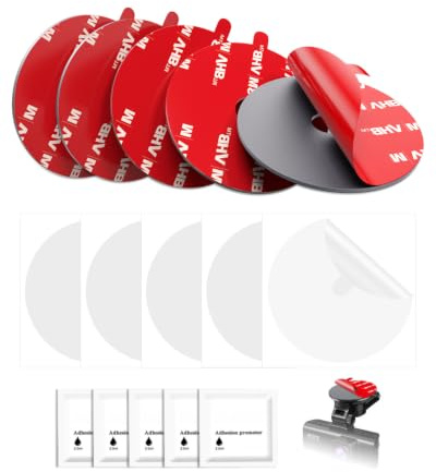APPS2Car 2.15 Adhesive Sticky Pads for Dash Cam with Electrostatic Film